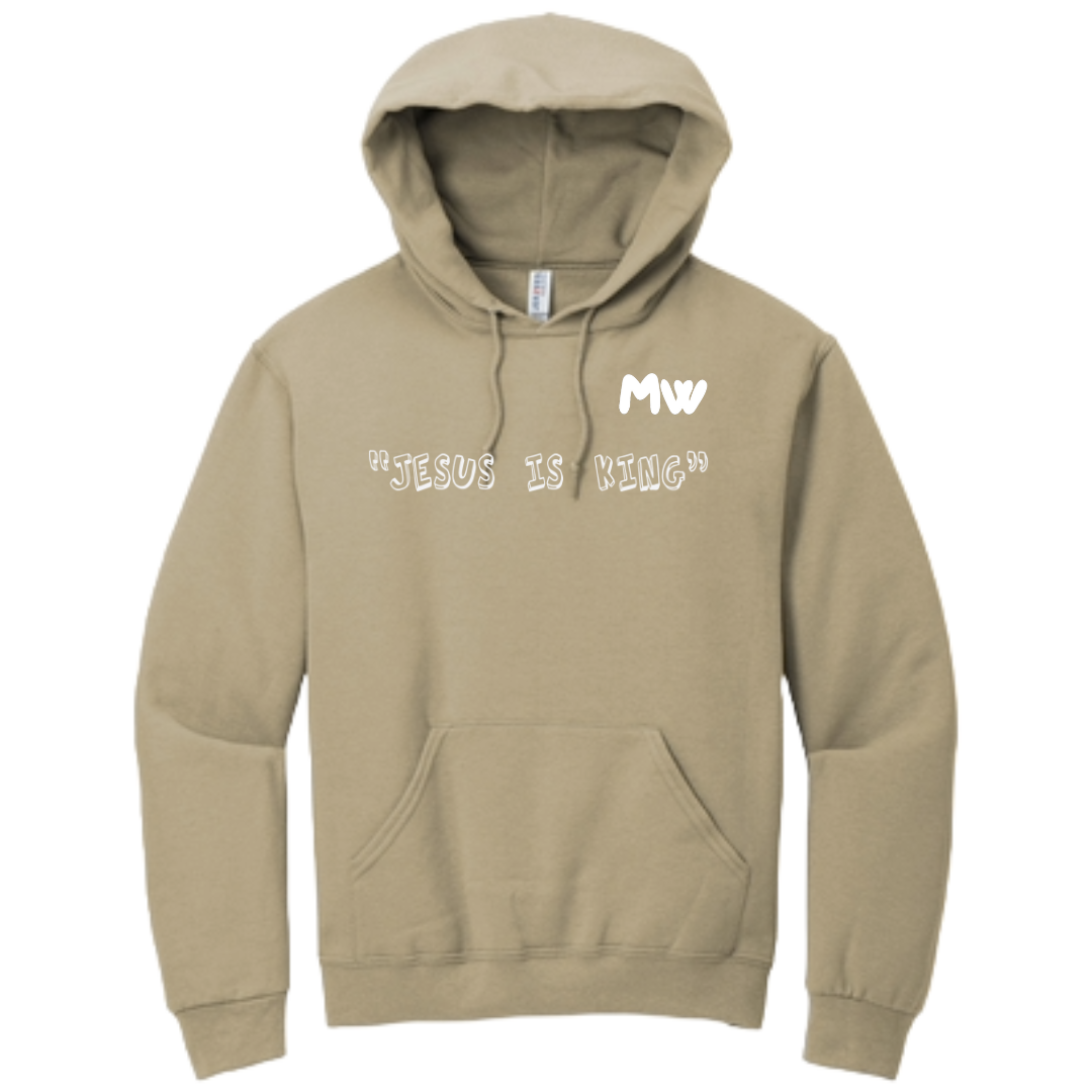 MW "Jesus is King" Khaki Hoodie